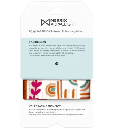 فاب ریبون سایز 2 طرح رنگین کمان کد: 2013 | لوتوس |5591022300445