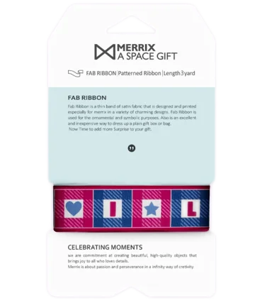 فاب ریبون سایز 2 طرح دوست دارم کد: 2019 | لوتوس |5591022300448