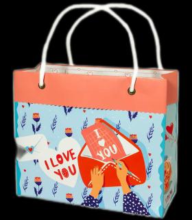 گیفت بگ گلاسه سایز 7 طرح داستان عاشقانه کد: 7039 | لوتوس |5591022300339