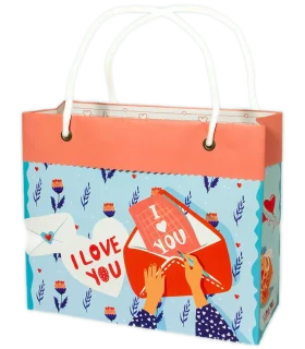 گیفت بگ گلاسه سایز 7 طرح داستان عاشقانه کد: 7039 | لوتوس |5591022300339