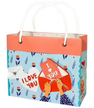 گیفت بگ گلاسه سایز 7 طرح داستان عاشقانه کد: 7039 | لوتوس |5591022300339