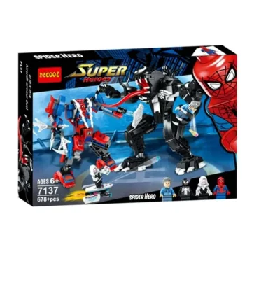 لگو 637 قطعه اسپایدر من DECOOL کد: 7137 | DECOOL |5591022299108