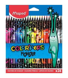 پک مداد رنگی 15 رنگ و ماژیک 12 رنگ مانستر ماپد | ماپد |3154149847181