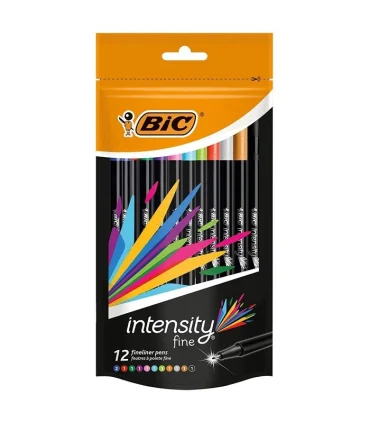 روان نویس 0.3 نوک نمدی 12 رنگ اینتنسیتی بیک | بیک |3086123449251