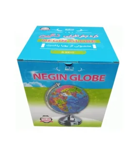 کره جغرافیا سایز 25 پایه فلزی آبی نگین | متفرقه |5591022299937