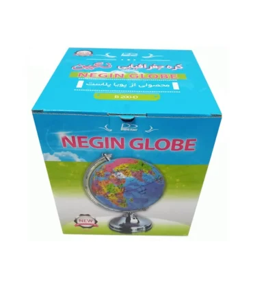 کره جغرافیا سایز 25 پایه فلزی آبی نگین | متفرقه |5591022299937