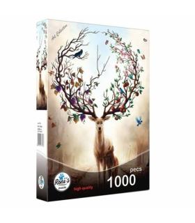 پازل 1000 تکه رونیز طرح شکوفه گوزن کد: 07730 | رونیز |8005024077306