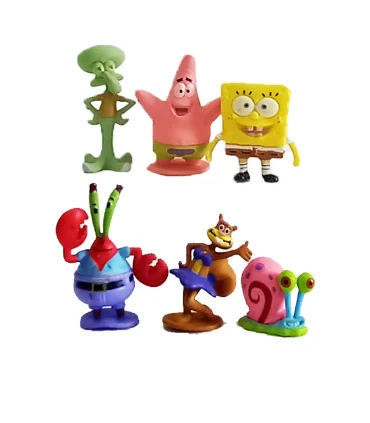 فیگور شخصیت های باب اسفنجی 6 عددی کد: 225 | متفرقه |5591022300104
