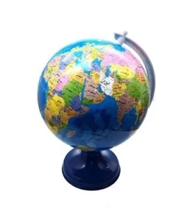 کره جغرافیا سایز 20 پایه فلزی آبی نگین | متفرقه |5591022299938