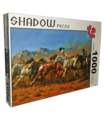 پازل 1000 تکه شادو طرح یورش اسب ها کد: 05556 | shadow |8983453055563