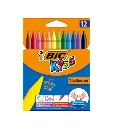 پاستل 12 رنگ KIDS بیک (PLASTIDECOR) | بیک |3270220000341