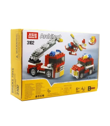 لگو 69 قطعه 3 مدل آتش نشان JISI کد: 3102 | jisi |5591022298802