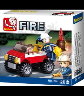 لگو آتش نشان 58 قطعه SLUBAN کد: B0621 | SLUBAN |6938242953911