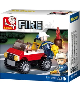لگو آتش نشان 58 قطعه SLUBAN کد: B0621 | SLUBAN |6938242953911