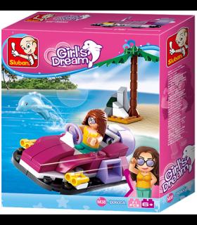 لگو جت اسکی دخترانه 70 قطعه SLUBAN کد: B0600A | SLUBAN |6938242953706