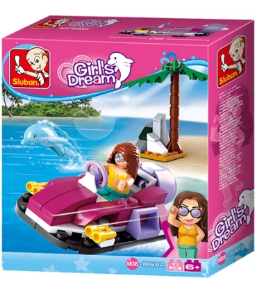 لگو جت اسکی دخترانه 70 قطعه SLUBAN کد: B0600A | SLUBAN |6938242953706