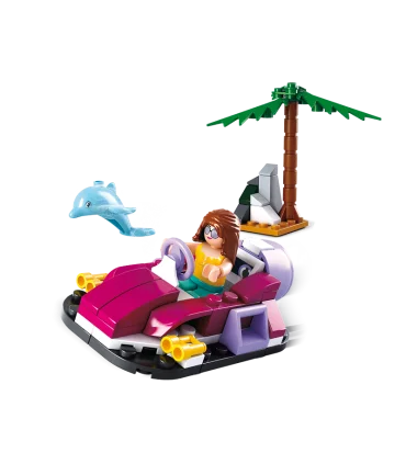 لگو جت اسکی دخترانه 70 قطعه SLUBAN کد: B0600A | SLUBAN |6938242953706