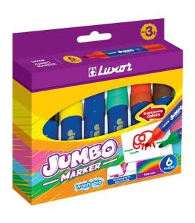 ماژیک 6 رنگ جعبه مقوایی جامبو لوکسر کد: 6190 | لوکسر |8901069805273
