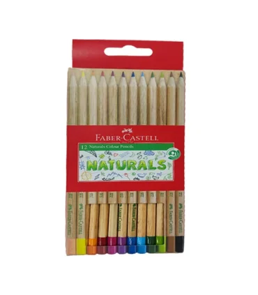 مداد رنگی 12 رنگ جعبه مقوایی نچرال فابرکاستل کد: 16-115012 | فابرکاستل |8991761312377
