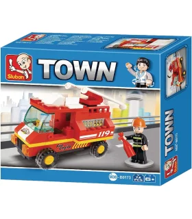 لگو ماشین آتش نشانی 74 قطعه SLUBAN کد: M38-B0173 | SLUBAN |9789651174483