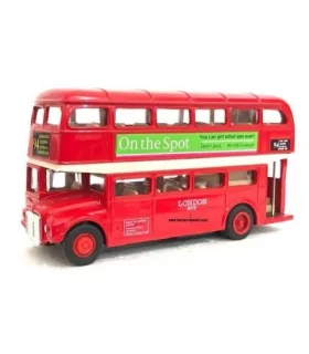 ماشین فلزی اتوبوس لندن دو طبقه ویلی کد: 99930W | ویلی |4891761199302