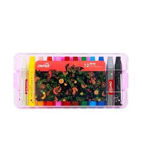 پاستل 12 رنگ جعبه طلقی انر کد: 533912 | انر |8809166212690