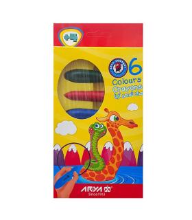 پاستل 6 رنگ Crayons آریا کد: 2051 | آریا |6260297120513