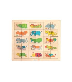 پازل چوبی 30 قطعه حیوانات بیس تویز | بیس |5591022300363