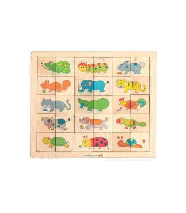 پازل چوبی 30 قطعه حیوانات بیس تویز | بیس |5591022300363