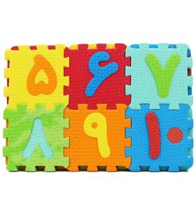 پازل حروف و اعداد فارسی سایز متوسط | با فوم |6265694200165