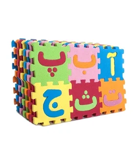 پازل حروف و اعداد فارسی سایز کوچک | با فوم |6265694200301