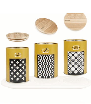 سی کنیستر سری یک طرح موتیف کد: 1009 | لوتوس |5591022301467