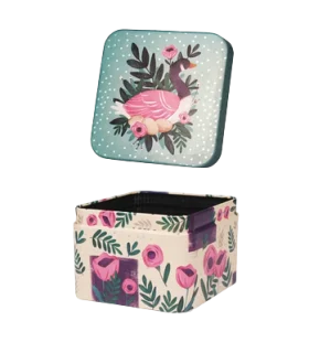 متال باکس مربع سایز 19 طرح قو کد: 9031 | لوتوس |5591022301393