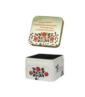 متال باکس مربع سایز 19 طرح رزهای سرخ کد: 9027 | لوتوس |5591022301392