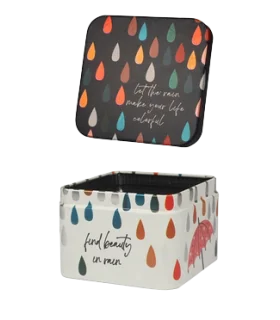 متال باکس مربع سایز 19 طرح باران کد: 9025 | لوتوس |5591022301391