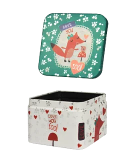 متال باکس مربع سایز 19 طرح روباه کوچولو کد: 9017 | لوتوس |5591022301388