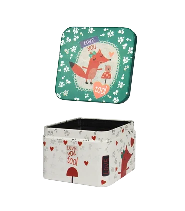 متال باکس مربع سایز 19 طرح روباه کوچولو کد: 9017 | لوتوس |5591022301388