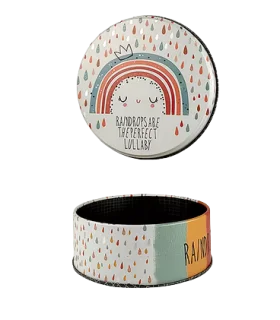 متال باکس گرد سایز 12 طرح رنگین کمان کد: 2021 | لوتوس |5591022301380