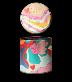 متال باکس گرد سایز 9 طرح روز عالی کد: 9035 | لوتوس |5591022301375