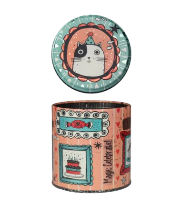 متال باکس گرد سایز 9 طرح زمان جادویی کد: 9038 | لوتوس |5591022301376