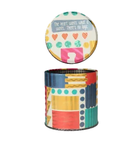 متال باکس گرد سایز 9 طرح رنگ عشق کد: 9030 | لوتوس |5591022301374