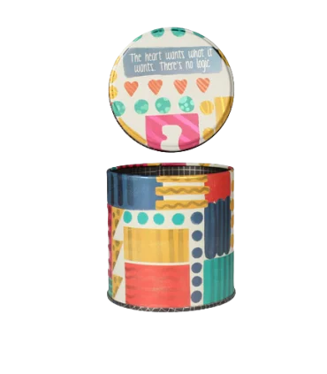 متال باکس گرد سایز 9 طرح رنگ عشق کد: 9030 | لوتوس |5591022301374