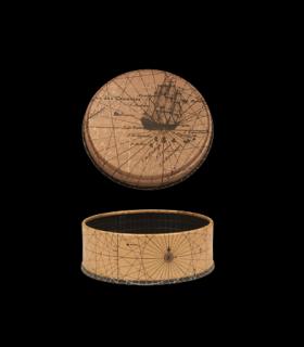 متال باکس گرد سایز 7 طرح نقشه کد: 7049 | لوتوس |5591022301373