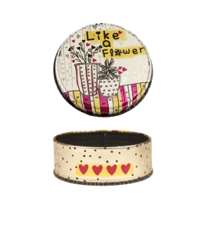 متال باکس گرد سایز 7 طرح اتود کد: 7038 | لوتوس |5591022301371