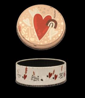 متال باکس گرد سایز 7 طرح قلب سرخ کد: 7033 | لوتوس |5591022301370