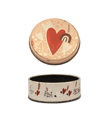 متال باکس گرد سایز 7 طرح قلب سرخ کد: 7033 | لوتوس |5591022301370