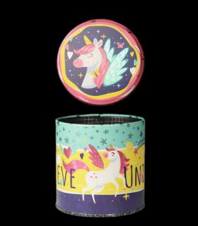 متال باکس گرد سایز 12 طرح یونی کورن دوست داشتنی کد: 2008 | لوتوس |5591022301072