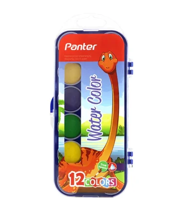 آبرنگ 12 رنگ جعبه طلقی پنتر کد: WC 102 | پنتر |6954156010304