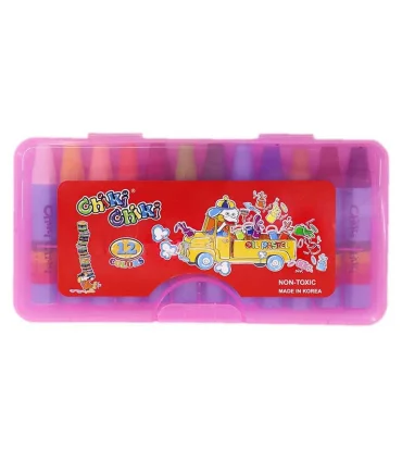 پاستل 12 رنگ جعبه طلقی چیکی چیکی | چیکی چیکی |9789840502301