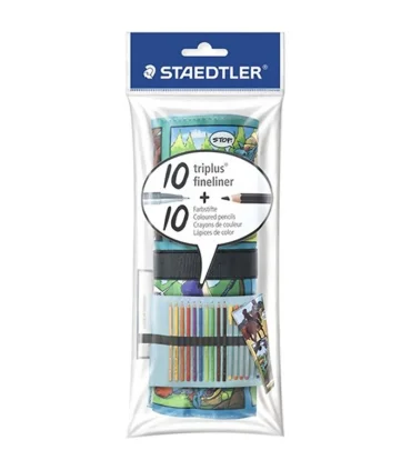 ست مداد رنگی و نوک نمدی 10 عددی استدلر کد: 61PC20 | استدلر |4007817609064